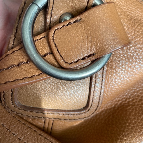 The SAK cognac leather Satchel Bag - Picture 5 of 7